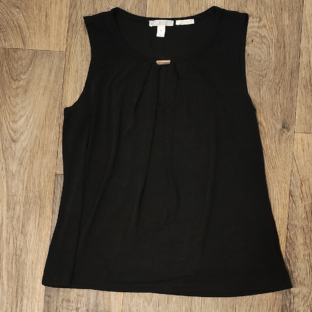 Dana Buchman Black Sleeveless Tank Top